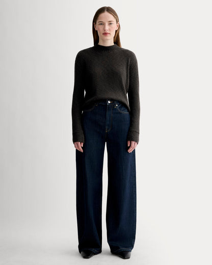 The Cozy Rib Funnel-Neck | Black