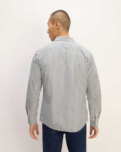 The Supima® Poplin Shirt | Optic White / Black