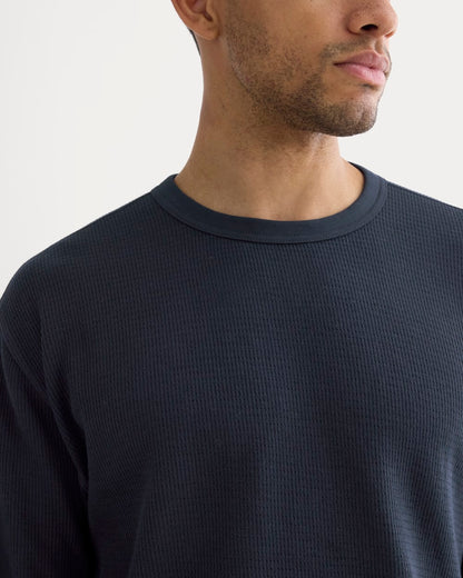 Thermal Crew in Cozy Waffle | Navy
