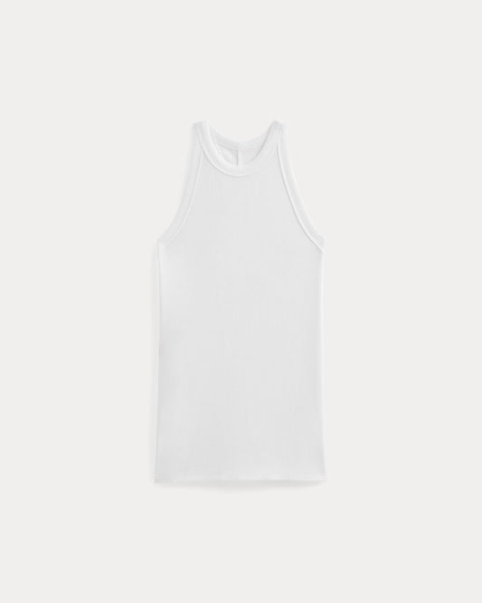 Luxe Rib Racerback Tank | White