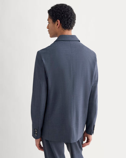 Tropical Wool Blazer | Heathered Navy