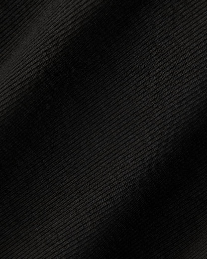 The Luxe Rib Long-Sleeve Scoop-Neck Tee | Black