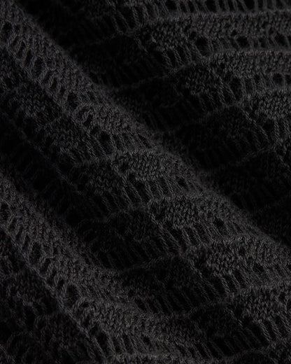 The Lace Knit Skirt | Black