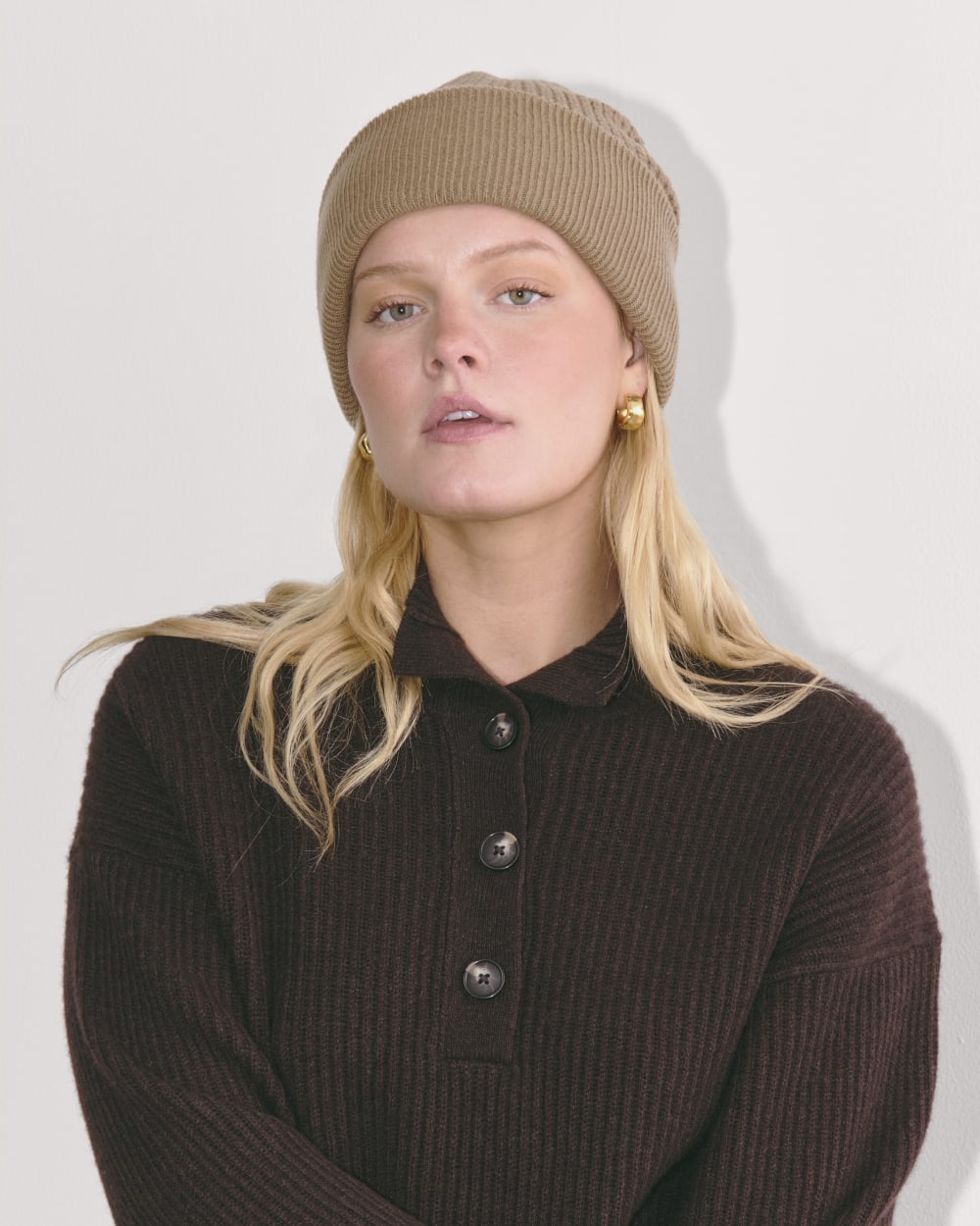 The Waffle Beanie | Camel