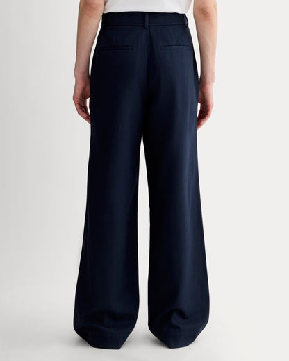 The Draper Pleated Pant in Buttersmooth | Navy | 30" Inseam