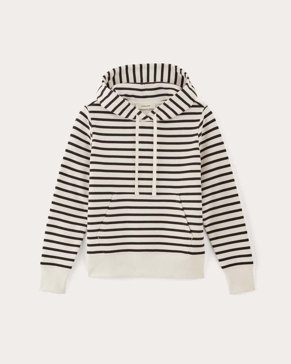 The Off-Duty Terry Hoodie | Bone / Black