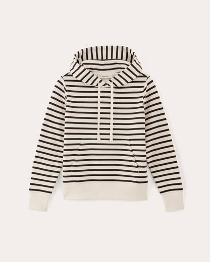 The Off-Duty Terry Hoodie | Bone / Black