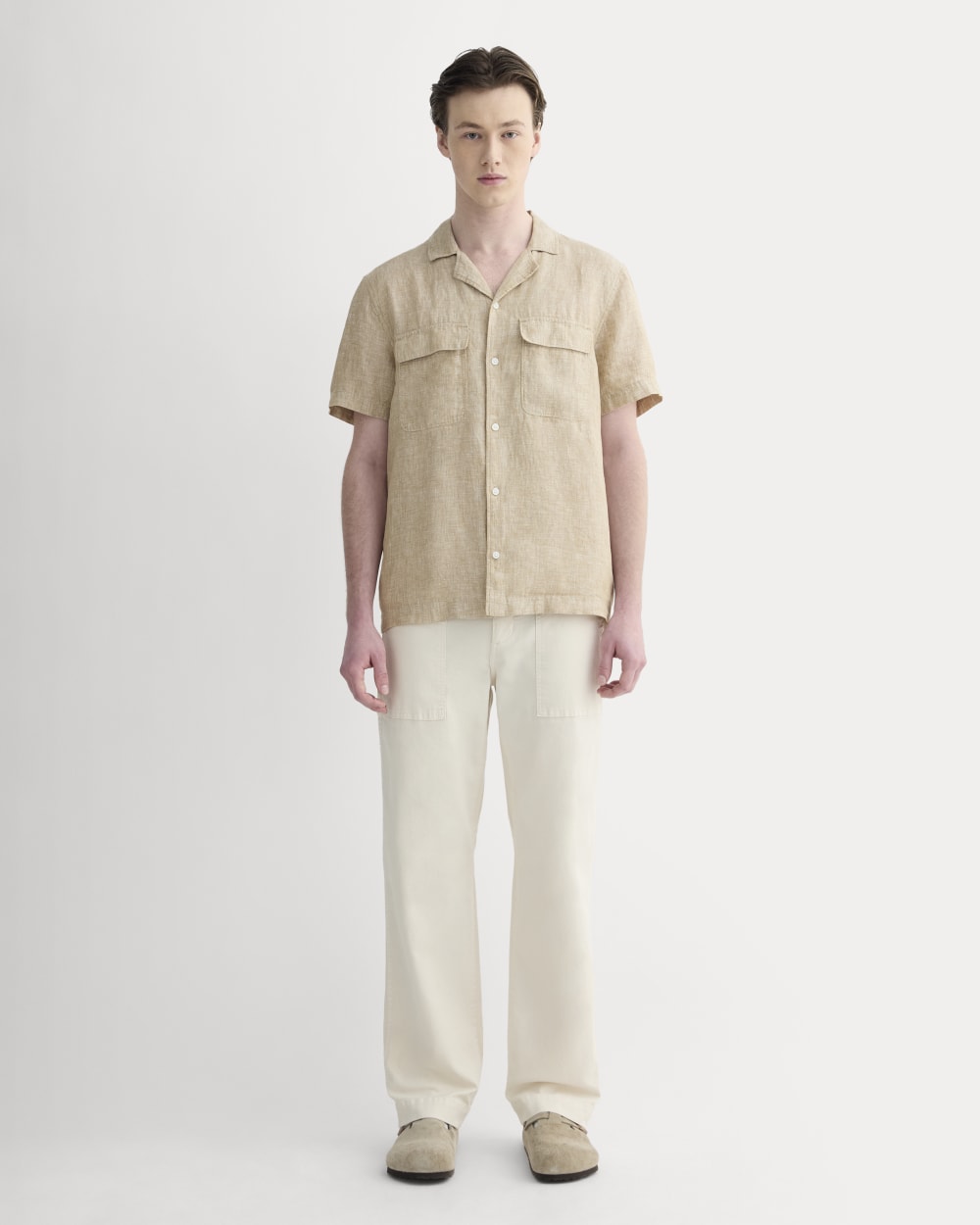 The Resort Shirt in Linen | Cornstalk Chambray