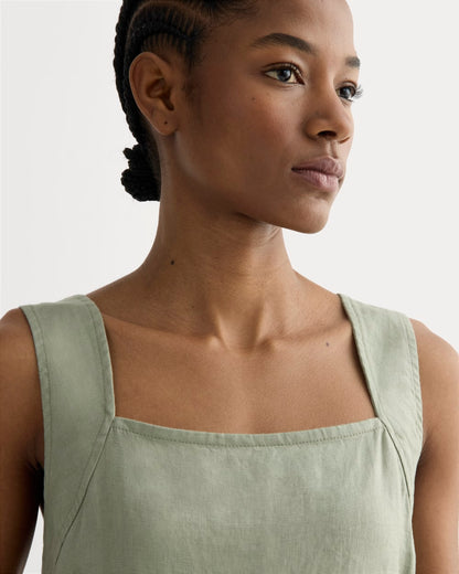 The Utility Coverall in Linen | Seagrass