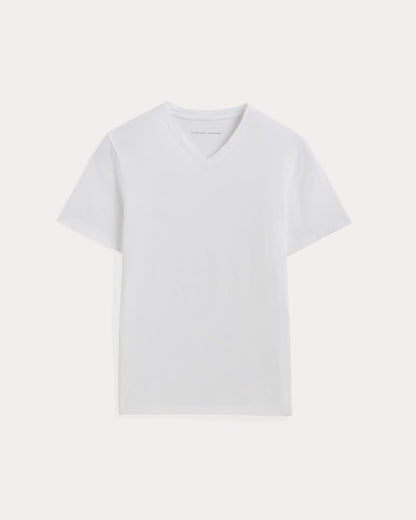 The Essential Organic V-Neck Tee | White