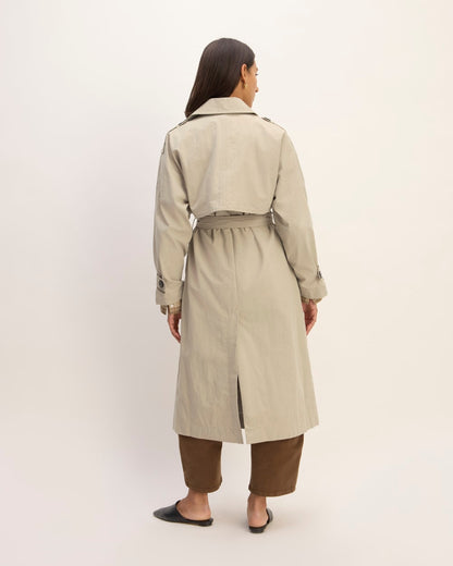 The ReNew Long Trench Coat | Trench Coat Khaki