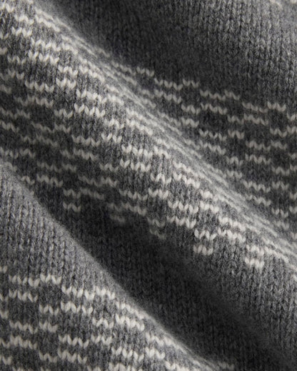 Nordic Cropped Boxy Crew in Luxe Merino | Heathered Mid Grey