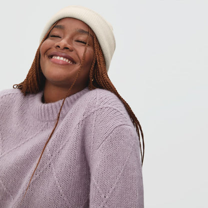 The Felted Merino Beanie | Heathered Oat