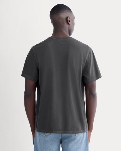 The Essential Organic Garment-Dyed Henley | Black