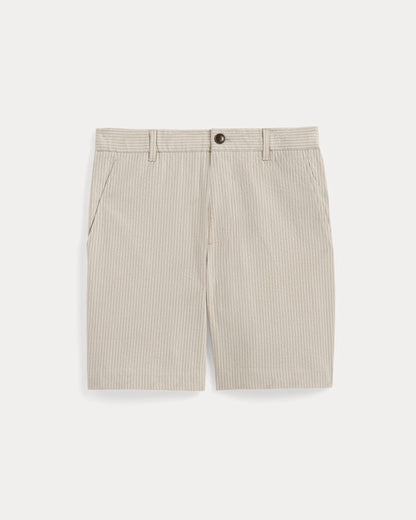 The Seersucker Short | Trench Coat Khaki / Natural