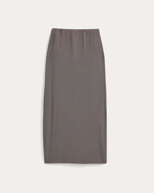 Maxi Skirt in Butterknit | Charcoal Grey