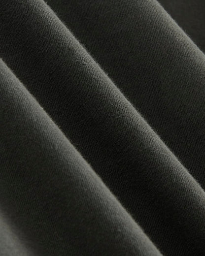 The Essential Organic Garment-Dyed Henley | Black