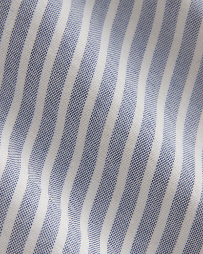 The Boxy Oxford | Bone / Mazarine Blue