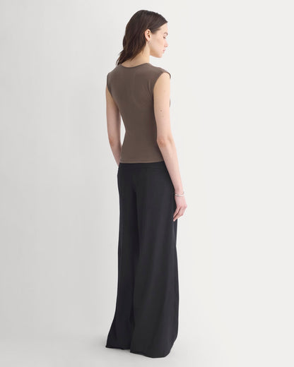 Asymmetrical Top in Butterluxe | Deep Taupe