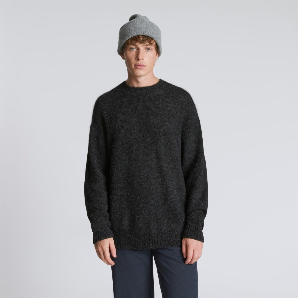 The Felted Merino Beanie | Mid Heathered Grey