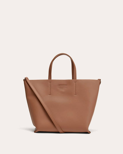 The Luxe Italian Leather Crossbody | Cognac