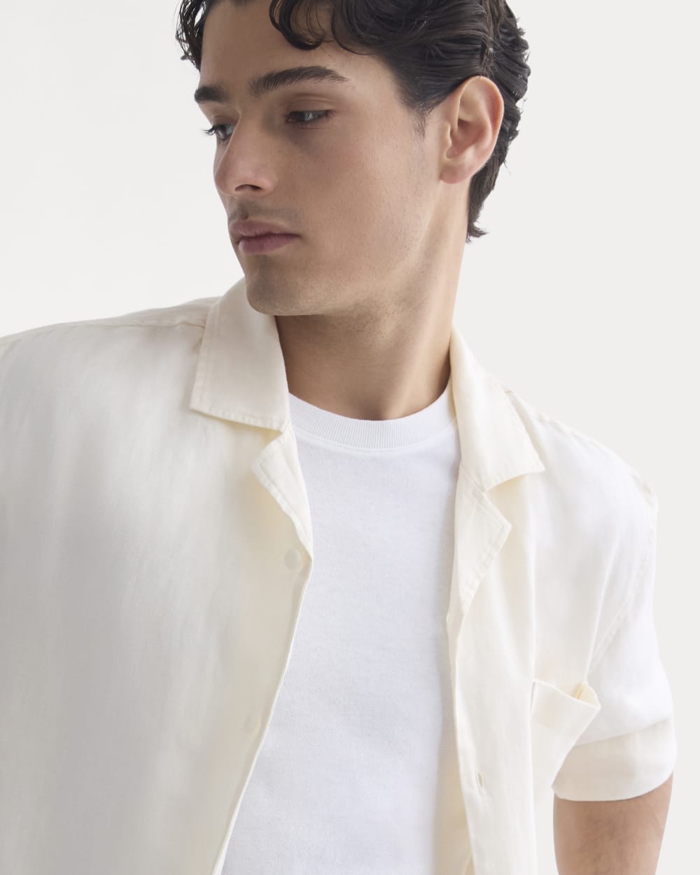 Linen Resort Shirt | Blue Wing Teal