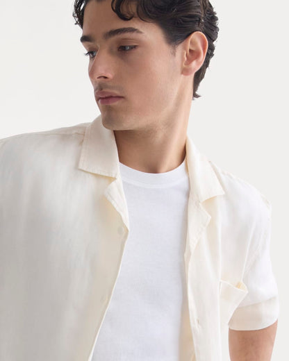 Linen Resort Shirt | Blue Wing Teal