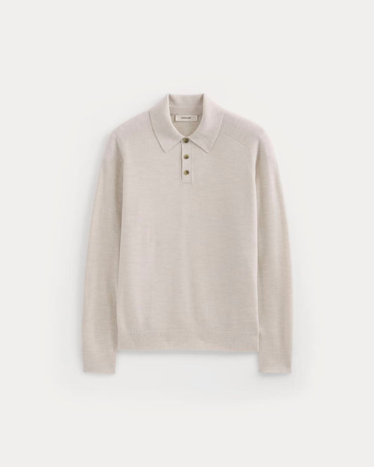 Ultrasoft Polo Sweater | Heathered Oat