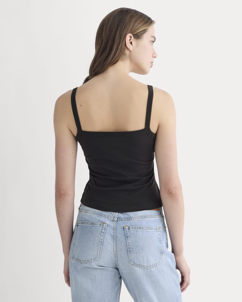 The Essential Square-Neck Tank | Black