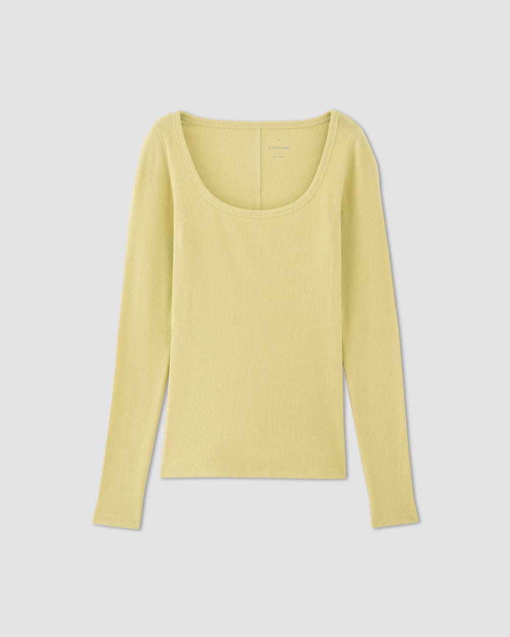 The Luxe Rib Long-Sleeve Scoop-Neck Tee | Raffia