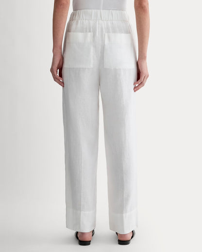 The Linen Easy Pant | White