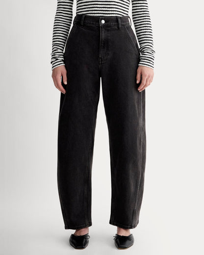 The Way-High® Twist Curve Jean | Washed Black