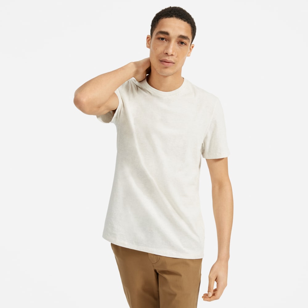 The Organic Cotton Crew | Heather Oatmeal