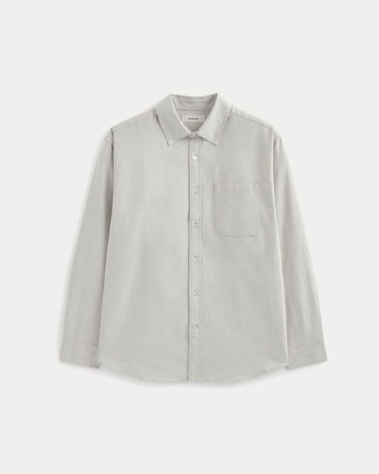 Oversized Oxford Shirt | Grey