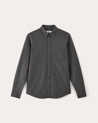 The Slim Oxford Shirt | Slate Grey | Tall