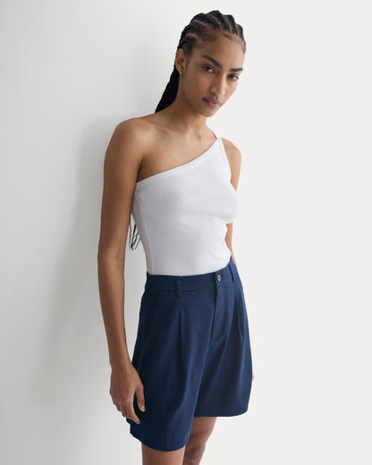 Tailored A-Line Short | Navy