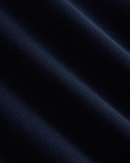 Twill Terry Jacquard Hoodie | Navy