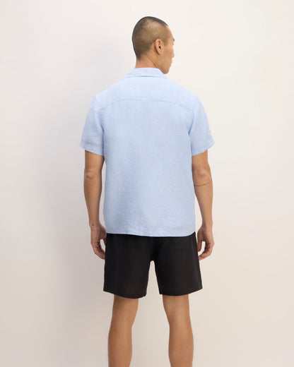 The Resort Shirt in Linen | Light Blue
