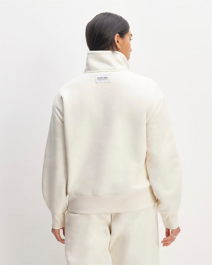 The ReTrack Half-Zip Sweatshirt | Bone