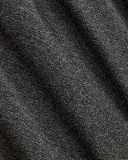 The Slim Crew in Essential Cotton | Heathered Soot