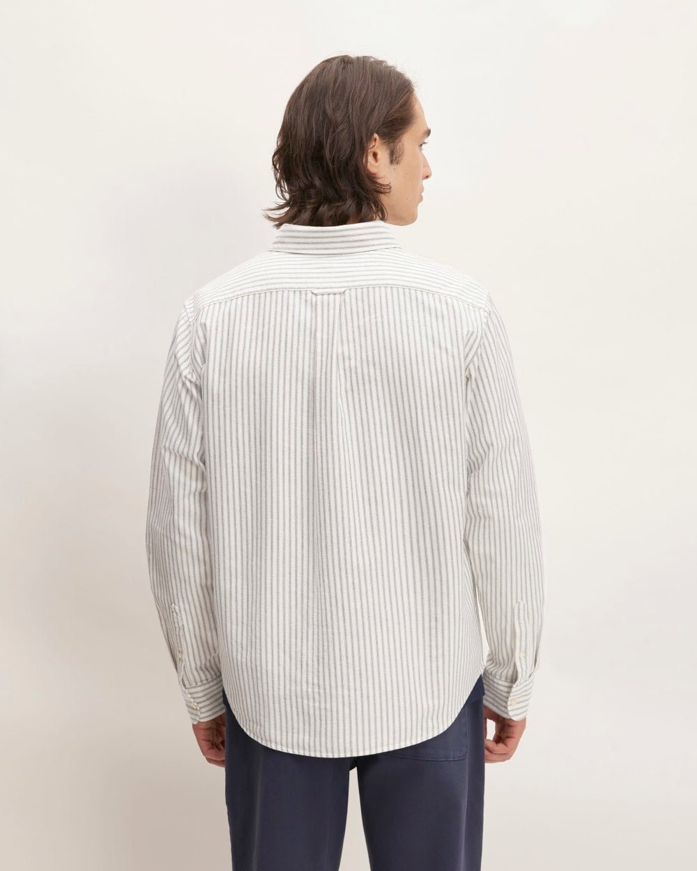 The Classic Oxford Shirt | Bone/Navy | Tall