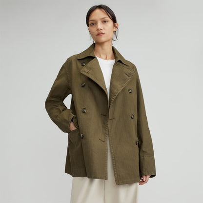 The Organic Cotton Herringbone Jacket | Beech