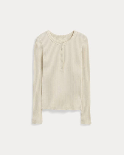 The Cozy Rib Henley | Bone