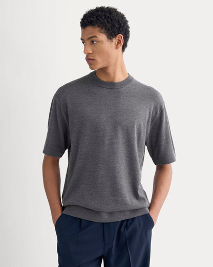 Ultrasoft Sweater Tee | Heather Mid Charcoal