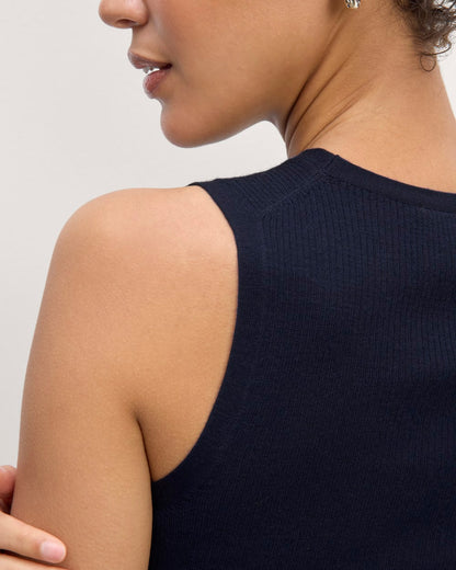 The Tank in Ultrasoft Merino | Navy