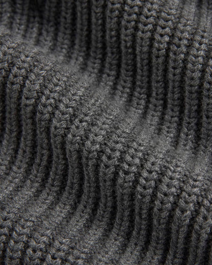 The Boxy Cardigan in Everyday Cotton | Heathered Charcoal