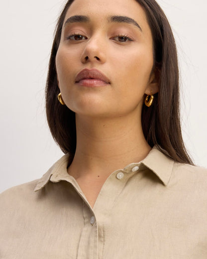 The Must-Have Shirt in Linen | Trench Coat Khaki
