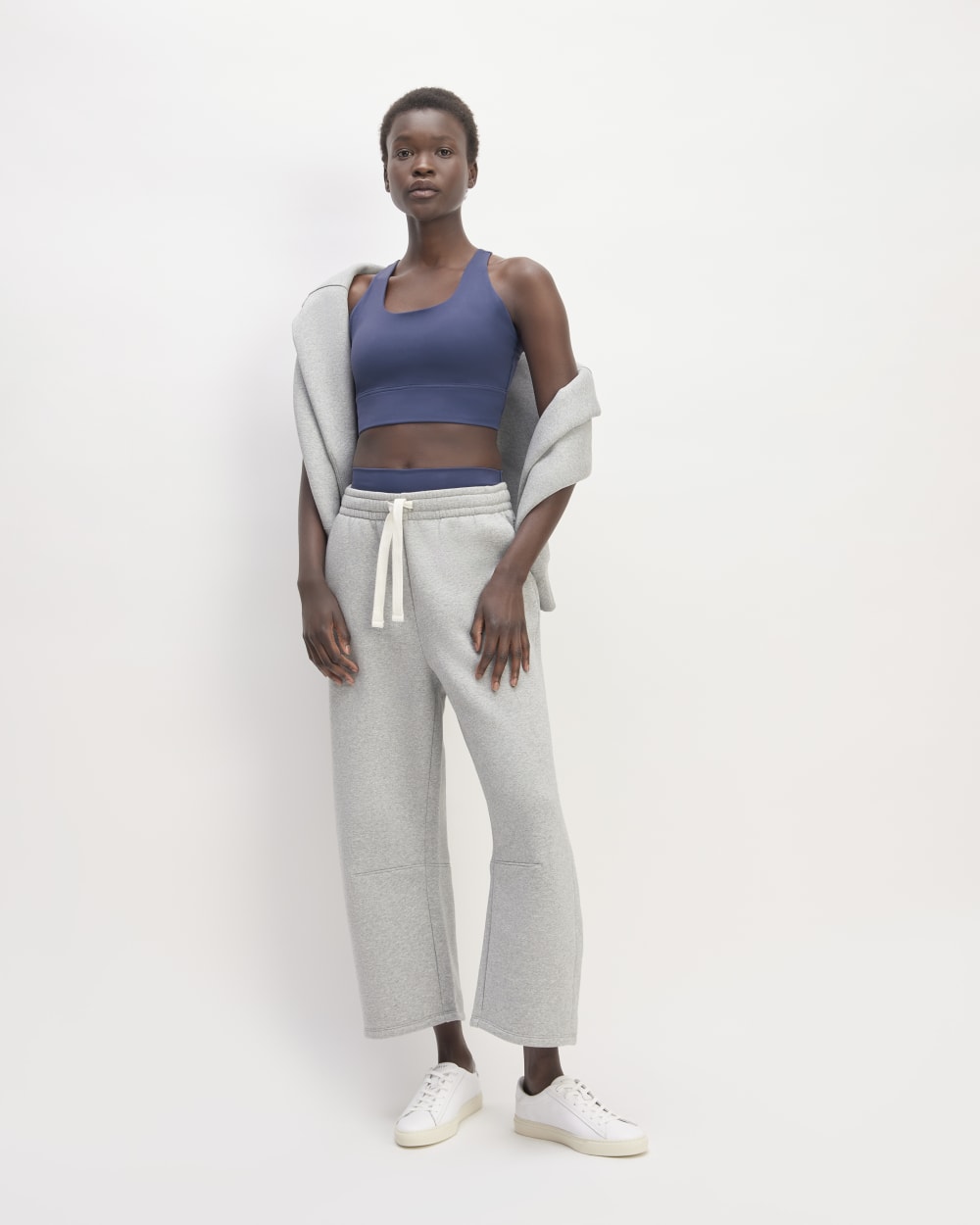 The Perform Longline Bra | Ocean Blue