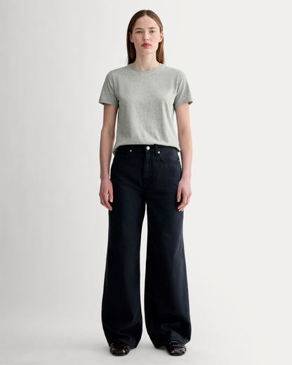 The Slim Crew in Essential Cotton | Heathered Grey