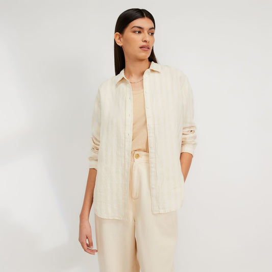 The Must-Have Shirt in Linen | Brazilian Sand / Canvas Tan